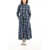 Woolrich Check Maxi Shirt Dress With Belt Blue