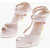 Ermanno Scervino Leather Lace-Up Sandals With Heel 13Cm Pink