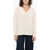 Woolrich Wool And Cashmere V-Neck Sweater White