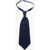 CORNELIANI Solid Color Silk Tie Blue