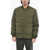 Woolrich Quilted Heritage Terrain Down Jacket With Patch Pockets Green