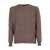 Phi Fdl EXTRA FINE MERINO WOOL CREW NECK SWEATER Brown