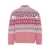 Fendi NORWEGIAN WOOL CREWNECK SWEATER Pink