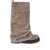 THE ATTICO The Attico Robin Suede Leather Combat Boots Grey