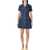 Self-Portrait Self-Portrait Blue Denim Mini Dress With Gold Buttons BLUE