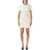 Self-Portrait Self-Portrait Cream Bouclé Knit Mini Dress With Crystal Buttons Beige