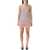 Self-Portrait Self-Portrait Bouclé Mini Dress With Faux Fur Hem PINK