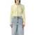 Self-Portrait Self-Portrait Yellow Wool Cropped Cardigan With Crystal Collar YELLOW