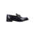 Prada Prada Brushed Leather Loafers Black