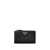 Prada Prada Zipper Leather Card Holder Black