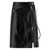 COURRÈGES Courrèges Vynil Midi Skirt Black