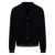 Gucci Gucci Web Detail Cotton Cardigan Black