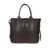 Hogan Hogan Script Medium Leather Tote Bag BROWN