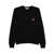 MAISON KITSUNÉ Maison Kitsuné Fox Head Wool Crewneck Sweater Black