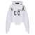 DSQUARED2 DSQUARED2 Cotton Cropped Hoodie WHITE