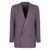 Gucci Gucci Double-Breasted Wool Blazer PURPLE