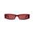 Gucci Gucci Rectangular Sunglasses Red