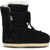 Moon Boot Suede and shearling Ankle Boots BLACK