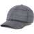 Brunello Cucinelli Prince of Wales Fabric Baseball Hat with Shiny Band BLU/GRIGIO