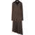 Tory Burch Asymmetrical Midi Dress BROWN