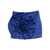 ROTATE Birger Christensen Rotate Birger Christensen Blue Mini Skirt With Floral Appliqué BLUE