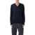 John Smedley John Smedley Blenheim Extra Fine Merino Wool V-Neck Jumper Navy
