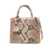 Mc2 Saint Barth MC2 Saint Barth Borsa Shop Bag Mini Effetto Pitone BROWN