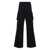 Rick Owens 'Cargo Belas' Black Cargo Pants With Drawstring Waist And Cargo Pockets In Cotton Man Black