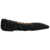 Gender Ballet flats with lurex fringes Black