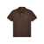 Ralph Lauren "Custom Fit" Brown Polo Shirt With Classic Collar And Pony Embroidery On The Front In Cotton Man BROWN