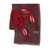 Sgombero Cantine Sgombero Cantine 'Orione' Wool Scarf MARRONE E ROSSO