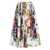 Dolce & Gabbana Dolce & Gabbana Flower Print Cotton Midi Skirt WHITE