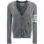 Thom Browne Thom Browne Wool Cardigan LIGHT GREY