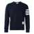 Thom Browne Thom Browne Cotton Crewneck Sweatshirt BLUE