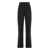Elisabetta Franchi Elisabetta Franchi Trousers In Crepe With Jewelry Accessory Black