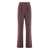 Elisabetta Franchi Elisabetta Franchi Pants In Crepe With Jewelry Accessory RED-PURPLE OR GRAPE