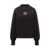 Palm Angels Palm Angels Palm Angels Black Sweatshirt With Pink Embroidered Logo Black
