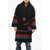 Bacon Quilted Dada Wool Coat With Contrasting Bands Black