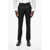CORNELIANI Virgin Wool Solid Color Pants Black