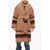 Bacon Quilted Dada Wool Coat With Contrasting Bands Beige