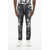 DSQUARED2 Stretch Denim Skater Bleached Jeans 16Cm Black & White