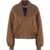 Chloe Nylon Bomber Jacket BROWN