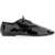 Dries Van Noten Shiny Leather Lace-Up Shoe BLACK
