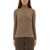 Max Mara Ribbed Turtleneck Sweater BROWN