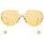 Bottega Veneta Square "Drop" Sunglasses YELLOW