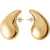 Bottega Veneta Large "Drop" Earrings GOLD
