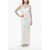 Max Mara Rhinestoned Net Caracas Maxi Dress White