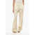 THE ANDAMANE Double-Pleated Nathalie Pinstriped Pants White