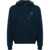 DSQUARED2 Brushed Cotton Cool Fit Hoodie With Embossed Logo Blue