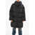 Bacon Collar-Shaped Hood Storm Down Jacket Black
